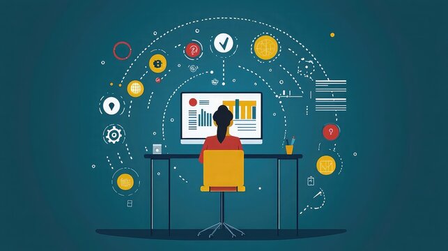 Career coaching and development infographics presenting goal setting networking advice skill building interview preparation personal branding visual data and progress metrics