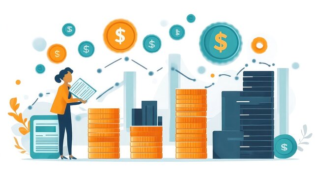 Cash flow wealth building strategy financial plan income management outgoing expense overview surplus investment financial literacy money cycle infographic guidance