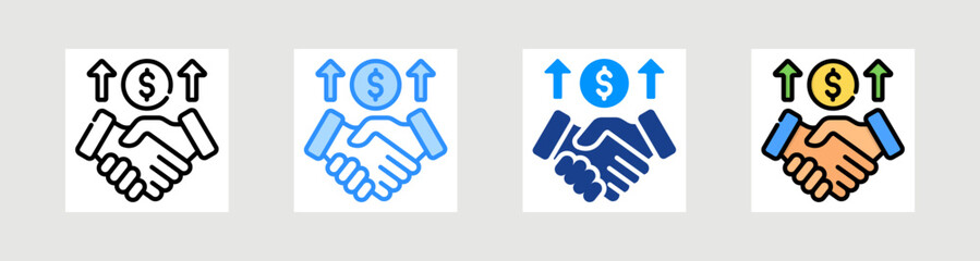 Sponsor Icon Collection Set Multiple Style