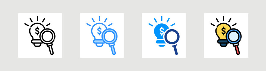 Obraz premium Opportunity Icon Collection Set Multiple Style