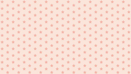Soft pink star pattern on beige background, seamless vector for baby shower, nursery decor, wrapping paper, kids textile, cute pastel design.