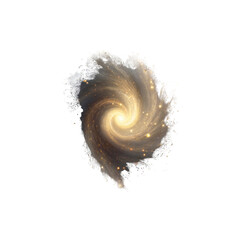 Fototapeta premium Cosmic Swirl Abstract Galaxy Nebula with Glowing Core