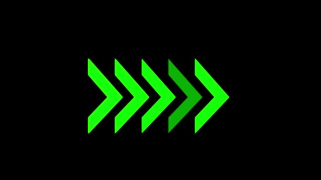 Arrow icon concept animation, arrows sign left to right animation concept,