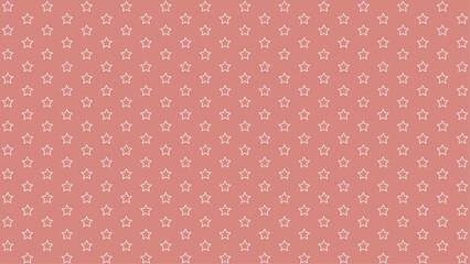 Seamless dusty pink star outline pattern background. Minimalist white stars on muted pink backdrop, perfect for nursery, kids room, fabric, wallpaper, wrapping paper, or cute-themed projects.