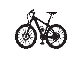 Fototapeta premium Mountain bike bicycle cycle Silhouette Vector