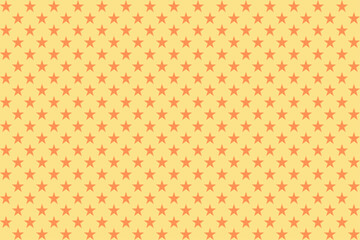 Orange Star Pattern on Yellow Background – Seamless Vector Design