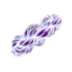 Fototapeta premium Luminous Braided Energy Strand, Abstract Light Texture