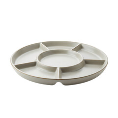 上品な円形仕切り皿 シンプルデザイン