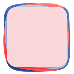 3D背景素材_ポップなフレーム_カラフル