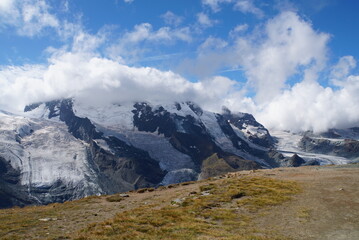 Fototapeta premium Panoramic view from Gornergrat - Zermatt, Switzerland 