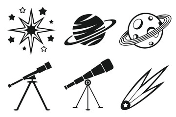 set of space icons