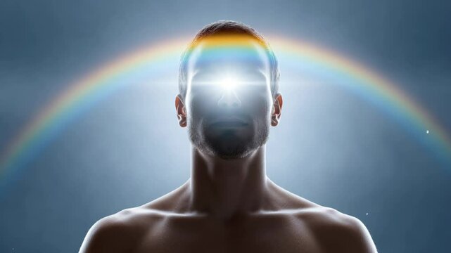 A conceptual artwork showing psychic power activating manifestation energy
