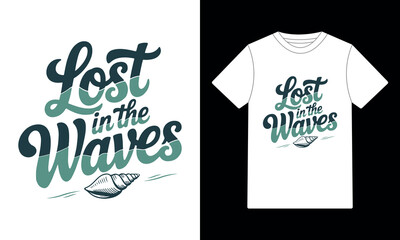 "Fast in the Waves Ocean Surf Speed T-Shirt Design"