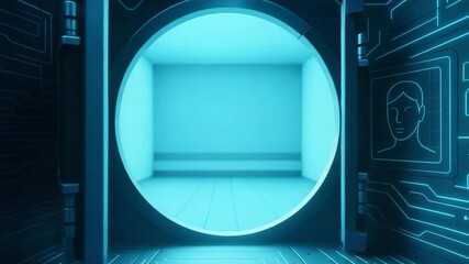 A futuristic digital authentication system showcasing a fingerprint scanner with an 'Access Granted' message. Ideal for themes of security, technology, and biometric access. - Powered by Adobe