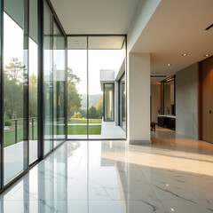 Serene Modern Interior Design Luxurious Home with Panoramic Views