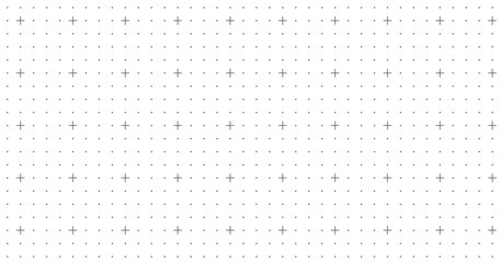 Seamless square grid texture, grid line paper sheet with crosses and lines, blank grid sheet for technology, drawing and architecture draft, texture of square graph paper, notebook pattern - vector