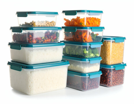 Modular Food Storage Containers Interlocking Lids & Color-Coded Sizes for Organized Kitchen