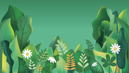 Green environmental illustration