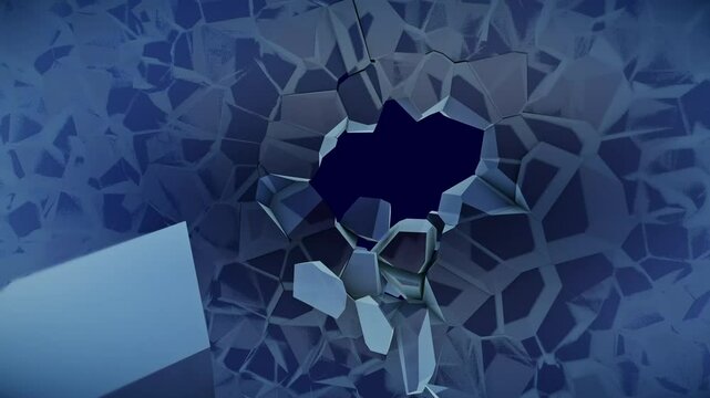 Broken Glass Wall background V.4