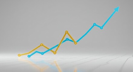 Upward Trending Growth Analyzing Business Growth Charts and Strategies
