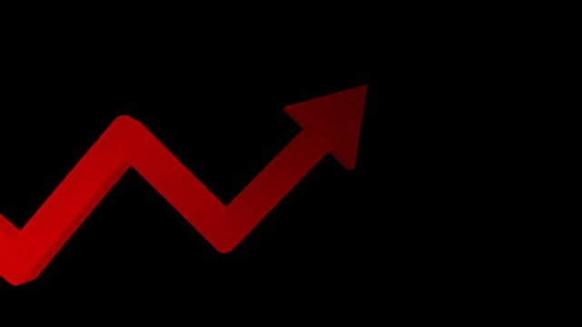 "Red Downward Arrow Graph Animation | 5s Seamless Loop | Stock Market Crash Alert | Economic Recession Indicator | Finance Crisis Visual Effect"

