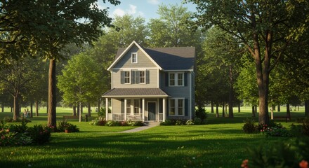 Dream House in a Lush Green Setting Serene Countryside Home