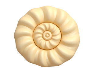 Obraz premium Beige Spiral 3D Render