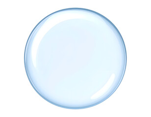 Obraz premium Light Blue Glossy Orb 3D Illustration