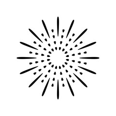 Obraz premium Fireworks vector icon. Banger illustration sign. Frecracker symbol. Firework web icon.