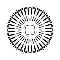 Fototapeta premium Fireworks vector icon. Banger illustration sign. Frecracker symbol. Firework web icon.