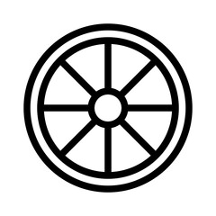 Obraz premium Ashoka Chakra line icon