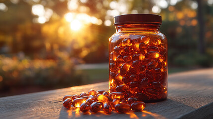 close-up of female hands pouring pills from medicine bottle, pharmacy and healing theme 