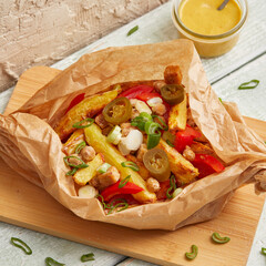 Spice bag curry – vegan stir-fry with chili and vegetables
