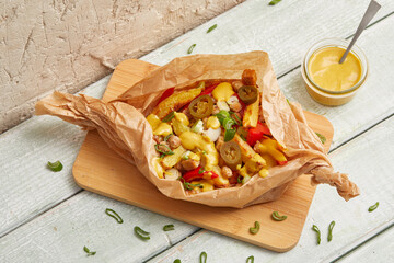 Spice bag curry – vegan stir-fry with chili and vegetables