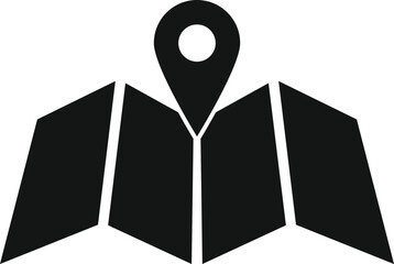 Location on map. specific location marked on a map. map pin icon location. isolated on white  background. Vector illustrtaion
