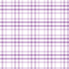 Soft Lavender and White Plaid Seamless Pattern