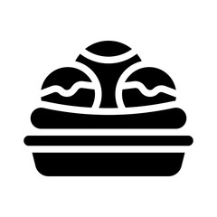 Fototapeta premium banana glyph icon