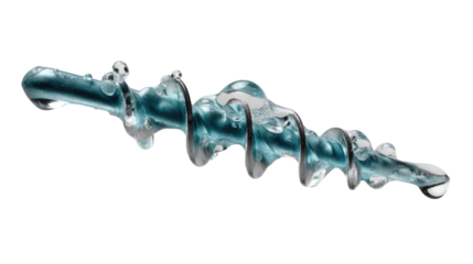 Transparent Water Drill Design: Capturing the essence of precision and power, this artwork presents a water-based drill design, an elegant representation of fluid mechanics and innovative concepts. 