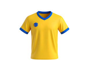 Yellow Soccer Jersey 3D Render