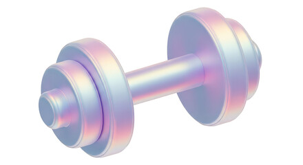 Pastel Dumbbell 3d Render