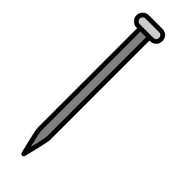 Nail  Vector Filled Icon Design