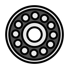 Bearing  Vector Filled Icon Design