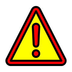 Warning Sign  Vector Filled Icon Design