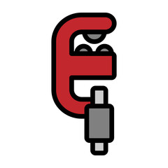 Pipe Cutter  Vector Filled Icon Design