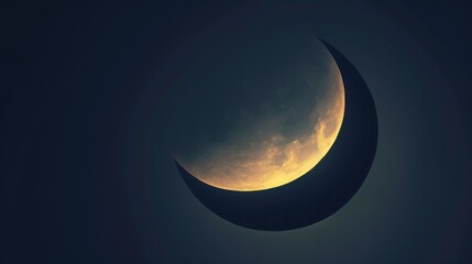 Abstract crescent shape design