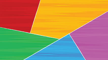 Blank Colorful Comic Book Frame Panel Background