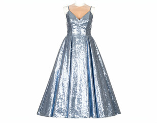 Fototapeta premium Elegant Light-Reactive Sequin Gown 2025 Evening Dress Design