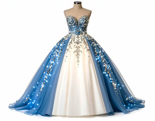 Luminous Evening Gown 2025 Design Featuring Reactive LED Embroidery