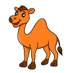 Obraz premium camel animal worksheet for colouring book
