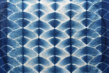 Indigo, tissu shibori